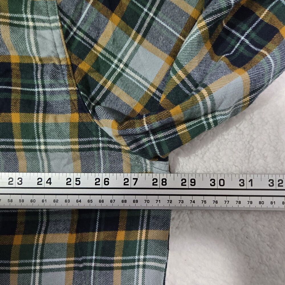 Levis The Western Standard Fit Plaid Flannel Shirt Mens 2XL Green 574230019 - Picture 8 of 9